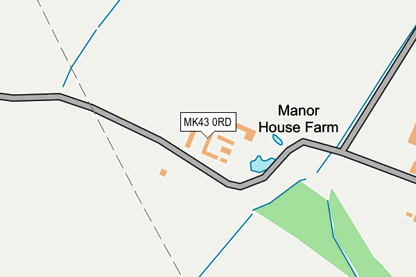 MK43 0RD map - OS OpenMap – Local (Ordnance Survey)