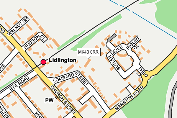 MK43 0RR map - OS OpenMap – Local (Ordnance Survey)