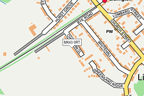 MK43 0RT map - OS OpenMap – Local (Ordnance Survey)