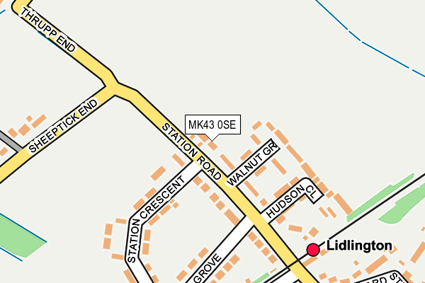 MK43 0SE map - OS OpenMap – Local (Ordnance Survey)