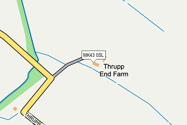 MK43 0SL map - OS OpenMap – Local (Ordnance Survey)