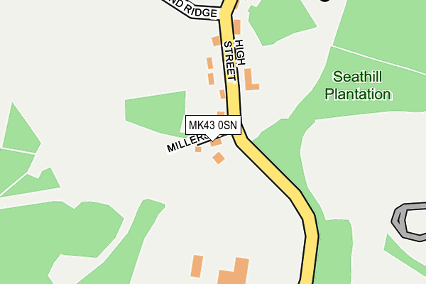 MK43 0SN map - OS OpenMap – Local (Ordnance Survey)