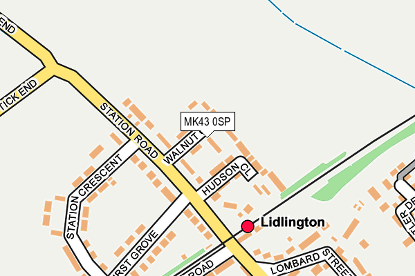 MK43 0SP map - OS OpenMap – Local (Ordnance Survey)