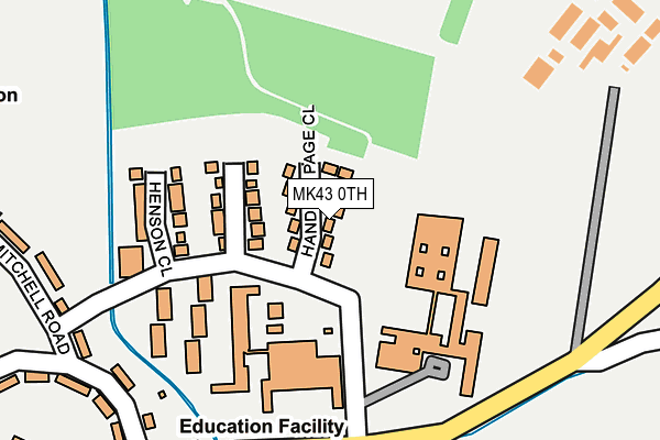 MK43 0TH map - OS OpenMap – Local (Ordnance Survey)