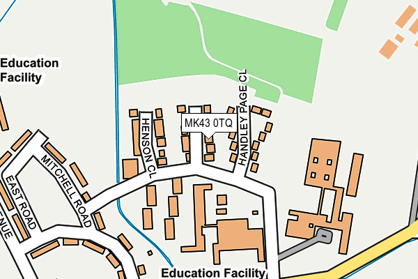 MK43 0TQ map - OS OpenMap – Local (Ordnance Survey)