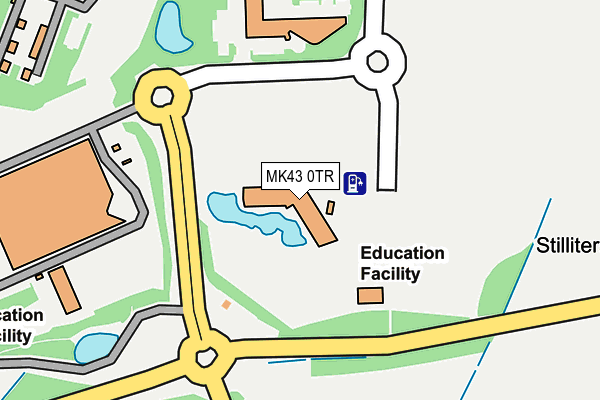 MK43 0TR map - OS OpenMap – Local (Ordnance Survey)