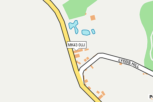 MK43 0UJ map - OS OpenMap – Local (Ordnance Survey)