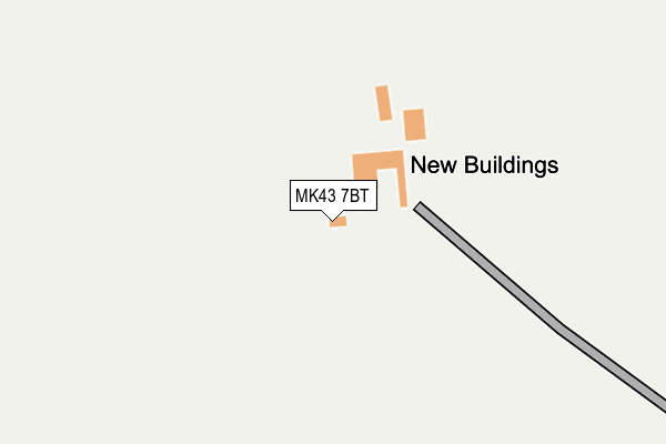 MK43 7BT map - OS OpenMap – Local (Ordnance Survey)