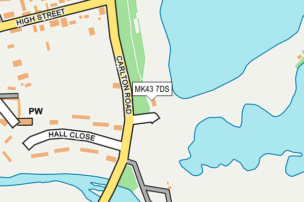 MK43 7DS map - OS OpenMap – Local (Ordnance Survey)