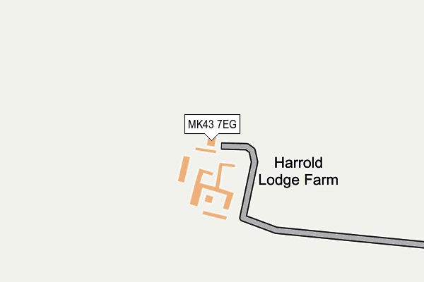 MK43 7EG map - OS OpenMap – Local (Ordnance Survey)