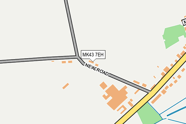 MK43 7EH map - OS OpenMap – Local (Ordnance Survey)
