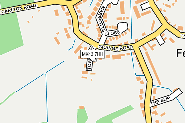 MK43 7HH map - OS OpenMap – Local (Ordnance Survey)