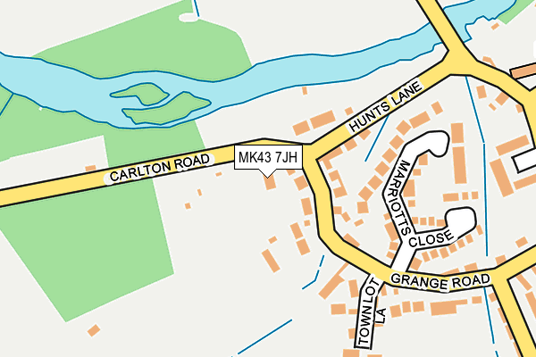MK43 7JH map - OS OpenMap – Local (Ordnance Survey)