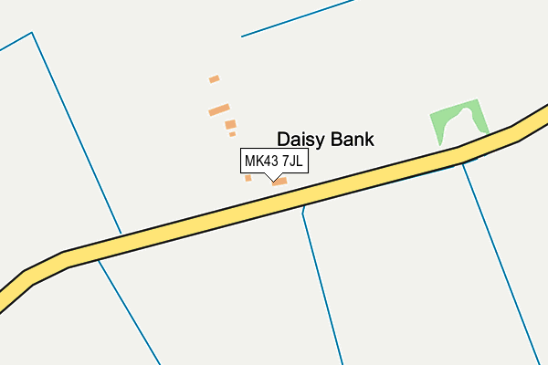 MK43 7JL map - OS OpenMap – Local (Ordnance Survey)