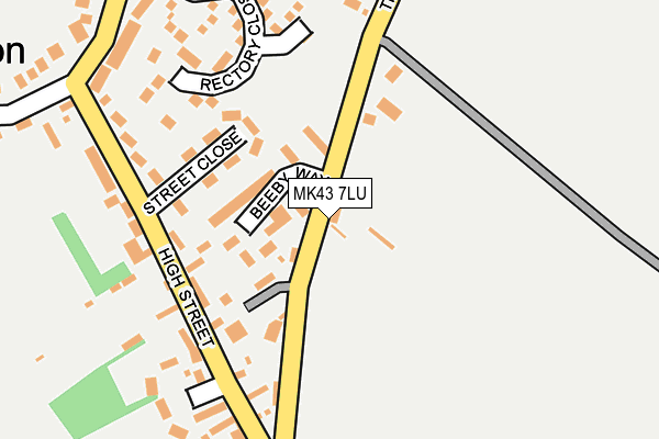 MK43 7LU map - OS OpenMap – Local (Ordnance Survey)