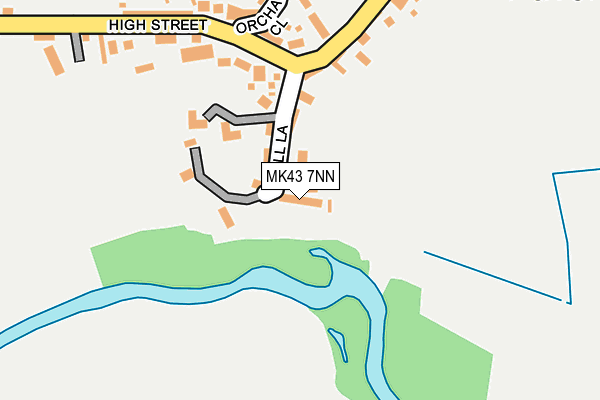 MK43 7NN map - OS OpenMap – Local (Ordnance Survey)