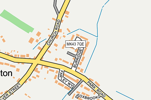 MK43 7QE map - OS OpenMap – Local (Ordnance Survey)