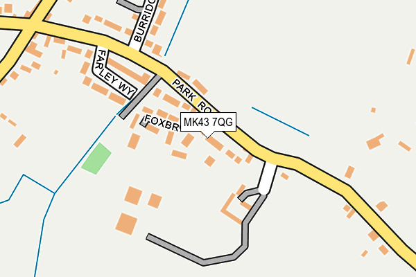 MK43 7QG map - OS OpenMap – Local (Ordnance Survey)