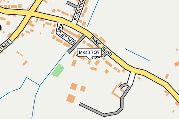MK43 7QY map - OS OpenMap – Local (Ordnance Survey)