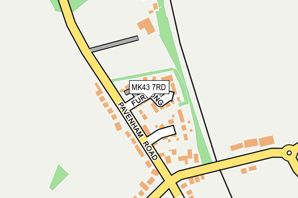 MK43 7RD map - OS OpenMap – Local (Ordnance Survey)