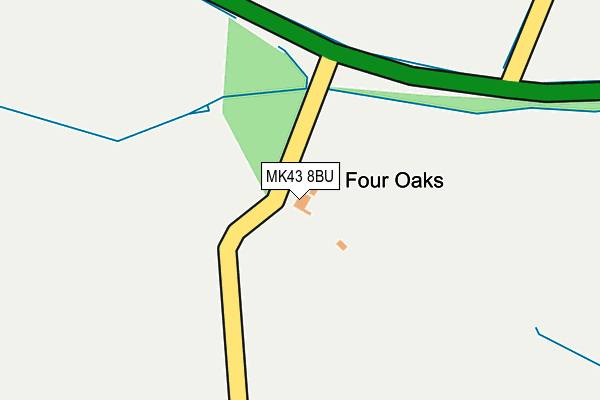 MK43 8BU map - OS OpenMap – Local (Ordnance Survey)