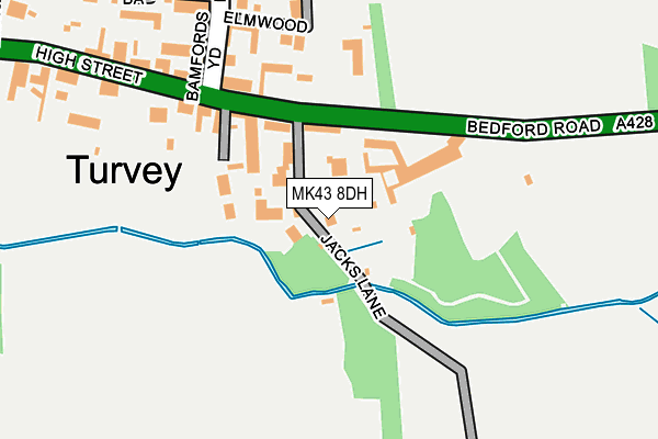 MK43 8DH map - OS OpenMap – Local (Ordnance Survey)