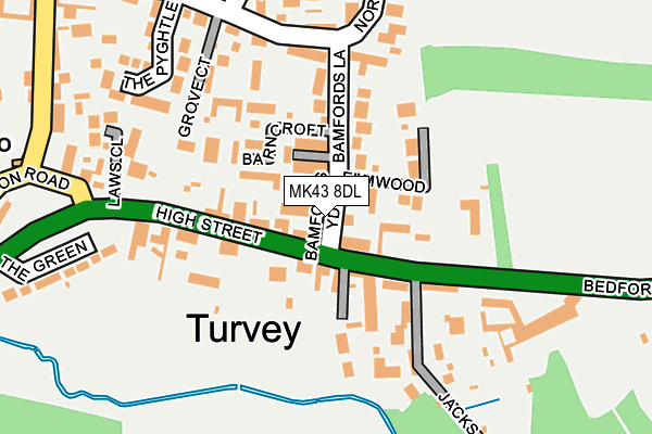 MK43 8DL map - OS OpenMap – Local (Ordnance Survey)