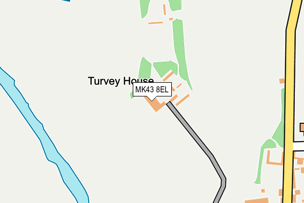 MK43 8EL map - OS OpenMap – Local (Ordnance Survey)