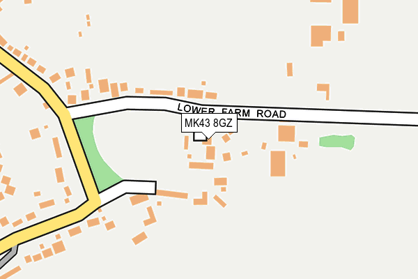 MK43 8GZ map - OS OpenMap – Local (Ordnance Survey)