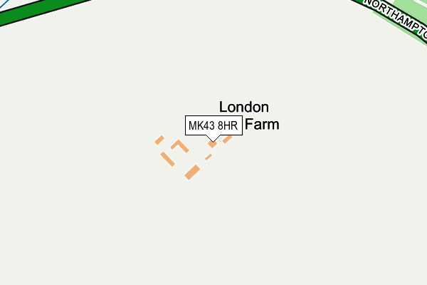 MK43 8HR map - OS OpenMap – Local (Ordnance Survey)