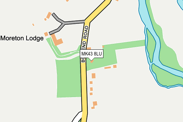 MK43 8LU map - OS OpenMap – Local (Ordnance Survey)