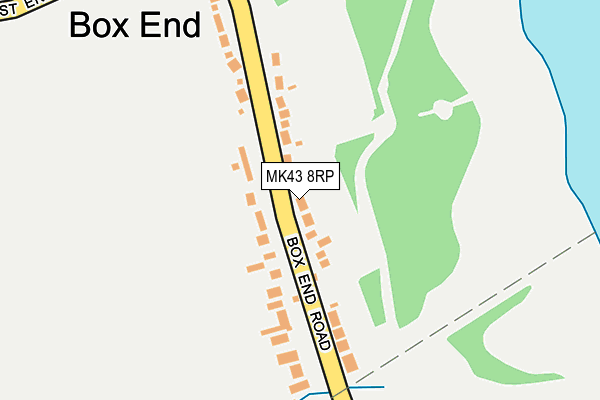 MK43 8RP map - OS OpenMap – Local (Ordnance Survey)