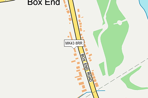 MK43 8RR map - OS OpenMap – Local (Ordnance Survey)