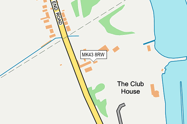 MK43 8RW map - OS OpenMap – Local (Ordnance Survey)