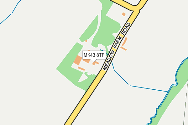 MK43 8TF map - OS OpenMap – Local (Ordnance Survey)