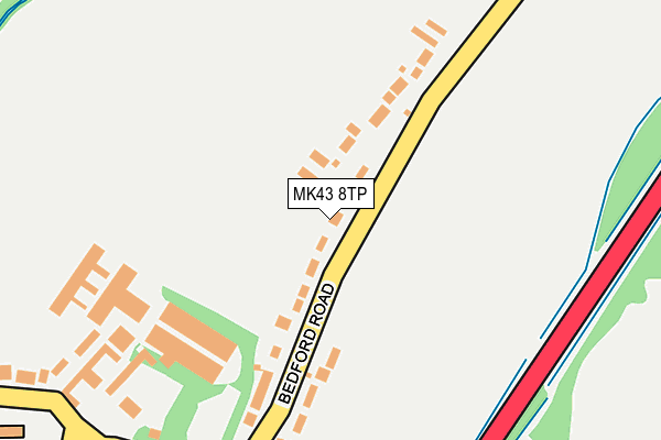 MK43 8TP map - OS OpenMap – Local (Ordnance Survey)