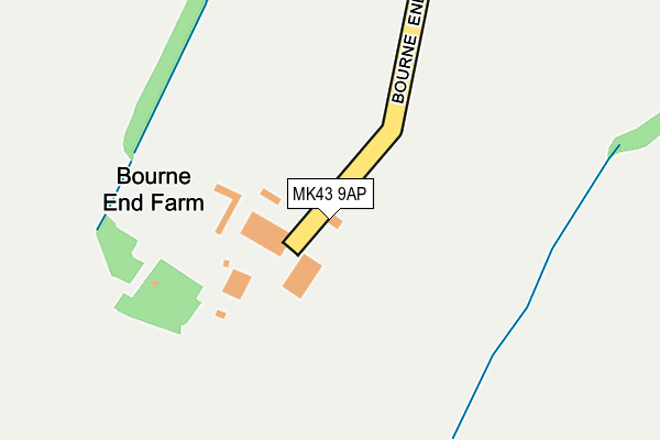 MK43 9AP map - OS OpenMap – Local (Ordnance Survey)
