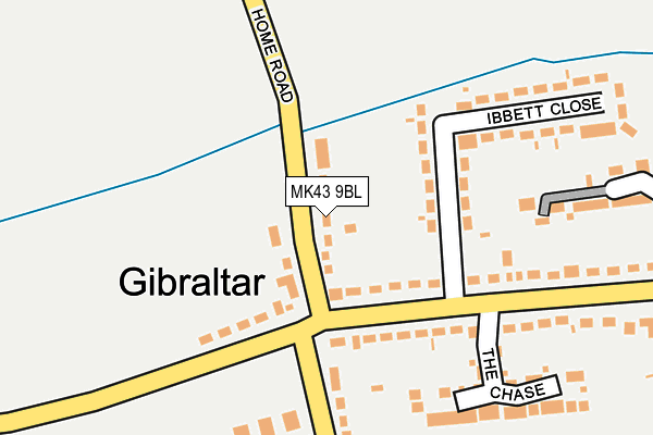 MK43 9BL map - OS OpenMap – Local (Ordnance Survey)