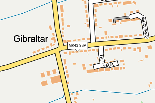 MK43 9BP map - OS OpenMap – Local (Ordnance Survey)