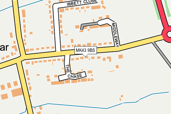 MK43 9BS map - OS OpenMap – Local (Ordnance Survey)