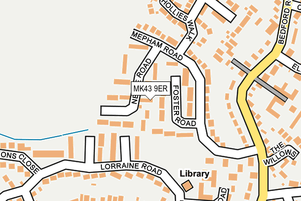 MK43 9ER map - OS OpenMap – Local (Ordnance Survey)