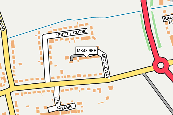 MK43 9FF map - OS OpenMap – Local (Ordnance Survey)