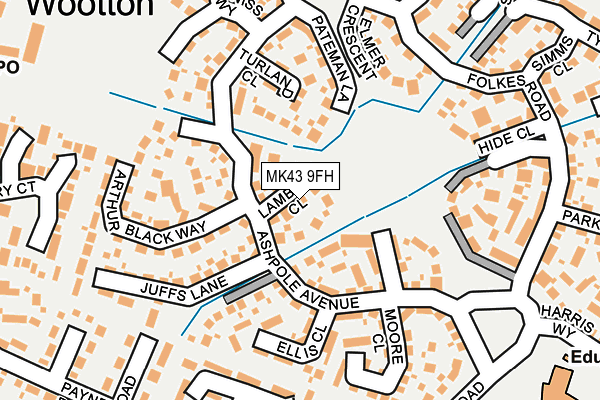 MK43 9FH map - OS OpenMap – Local (Ordnance Survey)