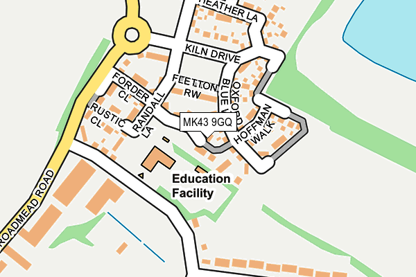 MK43 9GQ map - OS OpenMap – Local (Ordnance Survey)