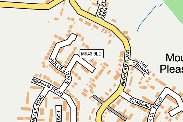 MK43 9LD map - OS OpenMap – Local (Ordnance Survey)