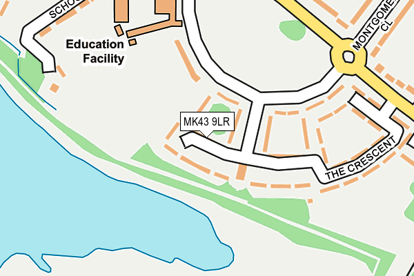 MK43 9LR map - OS OpenMap – Local (Ordnance Survey)