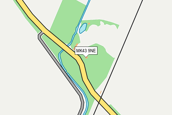 MK43 9NE map - OS OpenMap – Local (Ordnance Survey)