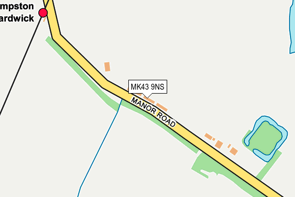 MK43 9NS map - OS OpenMap – Local (Ordnance Survey)