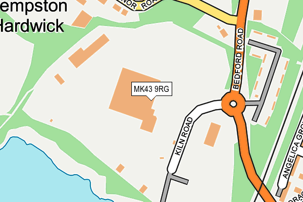 MK43 9RG map - OS OpenMap – Local (Ordnance Survey)