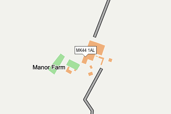 MK44 1AL map - OS OpenMap – Local (Ordnance Survey)